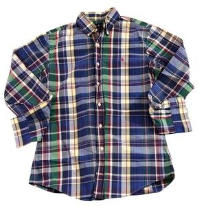 Ralph Lauren Multicolor Plaid Button Down Shirt